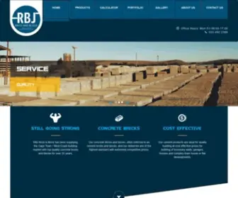 RBJbrick.co.za(Block and Brick Products at the Best Prices) Screenshot