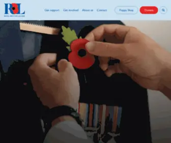 RBL.org(Royal British Legion) Screenshot