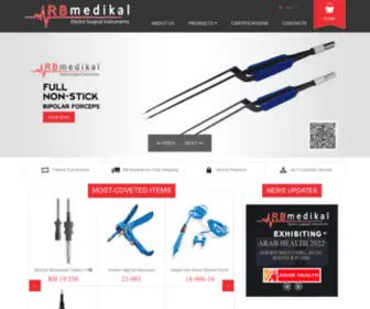 Rbmedikal.com(Electro Surgical Instruments Pakistan) Screenshot