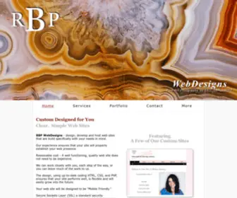 RBpwebdesigns.com(RBP WebDesigns) Screenshot