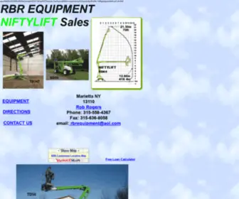 Rbrequipment.com(RBR Equipment) Screenshot