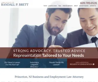 Rbrettlaw.com(Princeton NJ Business Law Attorney) Screenshot