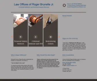Rbrunellelaw.com(Personal Injury and Criminal Law in Maine) Screenshot