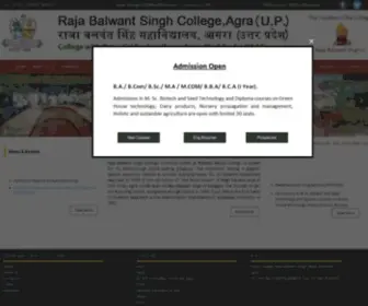 RBscollegeagra.edu.in(By NAAC Affiliated with Dr BR Ambedkar University) Screenshot