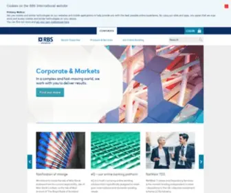 Rbsinternational.com(Corporate Banking) Screenshot