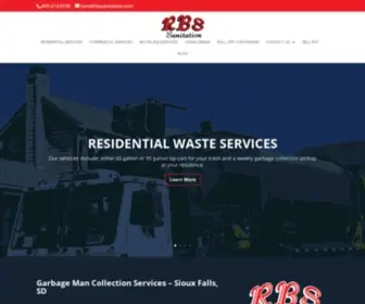 RBssanitation.com(Garbage Man Collection Service & Recycling Sioux Falls) Screenshot