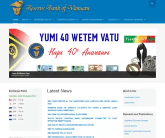 RBV.gov.vu(Reserve Bank of Vanuatu) Screenshot