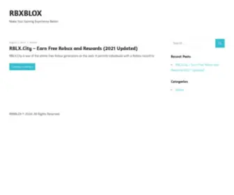 RBXblox.com(Make Your Gaming Experience Better) Screenshot