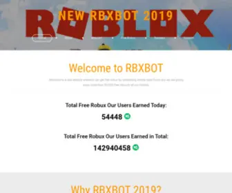 RBxbot.com(RBXBOT 2019) Screenshot