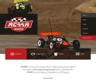 Rcaar.org(Remote-Controlled Association of Auto Racers) Screenshot