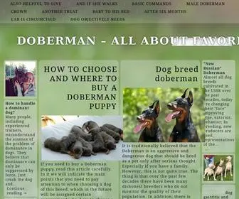 Rcadobermann.com(ALL ABOUT FAVORITE BREED Easy Random Posts) Screenshot