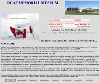 Rcafmuseum.on.ca(Royal Canadian Air Force Memorial Museum) Screenshot