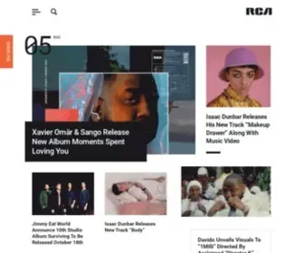 Rcarecords.com(RCA Records) Screenshot