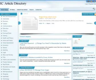 Rcarticledirectory.com(Rcarticledirectory Home) Screenshot