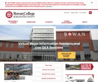 RCBC.edu(Rowan College at Burlington County) Screenshot