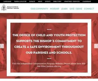 Rcbo.org(The Roman Catholic Bishop of Orange) Screenshot