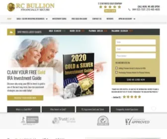 Rcbullion.com(New Free Gold IRA Account) Screenshot