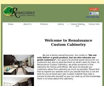Rccabinetry.com(Renaissance Custom Cabinetry Home) Screenshot