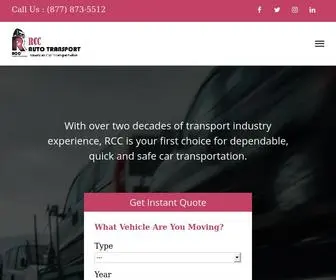 Rccautotransport.com(Best Auto Transport Company) Screenshot