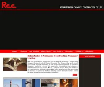 RCC.com.sa(Refractories & Chimneys Construction Co) Screenshot