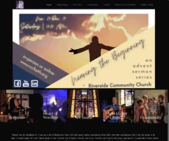 RCcfaith.org(Riverside Community Church) Screenshot