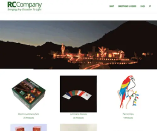 Rccompany.com(Luminarias & More) Screenshot