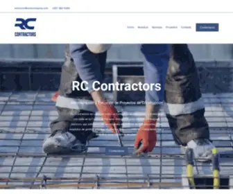 Rccontractors.net(Proyectos De Infraestructura) Screenshot