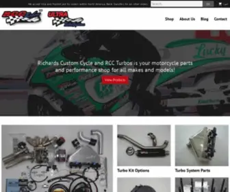 RCcturbos.com(Richards Custom Cycle and RCC Turbos) Screenshot