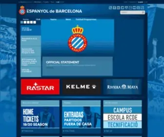 RCDespanyol.com(RCD Espanyol) Screenshot
