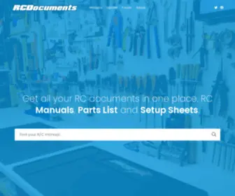 RCDocuments.com(Find your missing RC manual) Screenshot