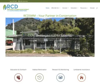 RCDSMM.org(Resource Conservation District of the Santa Monica Mountains) Screenshot