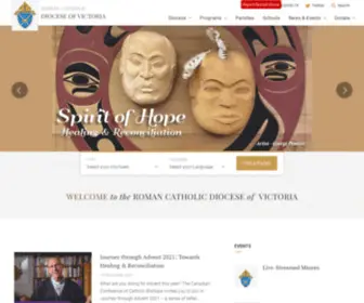 RCDvictoria.org(Vancouver Island Roman Catholic Diocese of Victoria) Screenshot