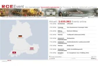 Rce-Event.de(30.000 Events und Veranstaltungen in Oberbayern online) Screenshot
