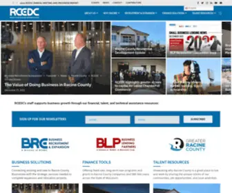 Rcedc.org(Racine County Economic Development Corp) Screenshot