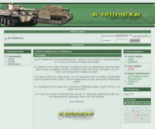 Rceifel.de(Schwere Panzerabteilung Eifel) Screenshot