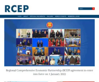 Rcepsec.org(The Regional Comprehensive Economic Partnership) Screenshot
