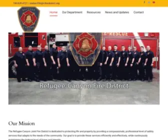 Rcfiredistrict.org(Refugee-Canyon Joint Fire District) Screenshot