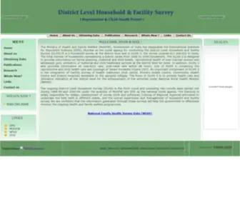 Rchiips.org(District Level Household & Facility Survey) Screenshot