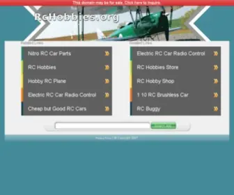 Rchobbies.org(RCHobbies-RC Hobbies online,Remote Control Hobbies For RC Car,Truck,Drone,Plane,Boat-Batteries,Charger,Bearings) Screenshot