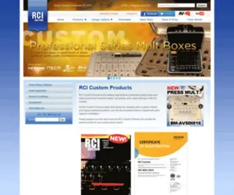 Rcicustom.com(RCI Custom Products) Screenshot