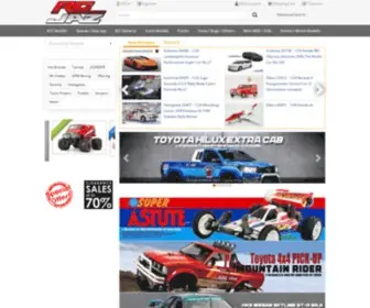Rcjaz.com(Premier Hobby Shop for RC Car Kits) Screenshot