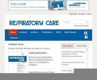 Rcjournal.com(Respiratory Care) Screenshot