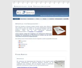RCL-Service.de(Apostille und Legalisation) Screenshot