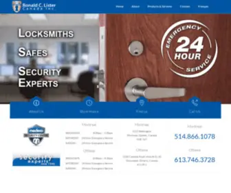 Rclister.com(Experts in security) Screenshot