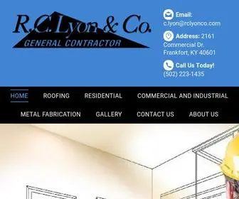 RClyonco.com(General Contractor) Screenshot