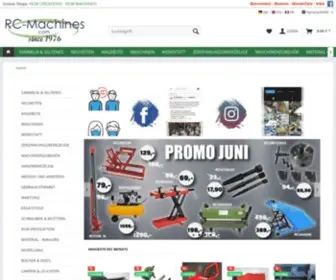 RCM-Machines.com(RC Machines Luxembourg) Screenshot
