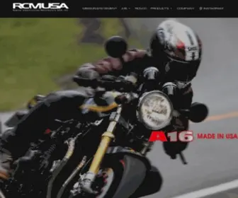 RCM-Motorcycle.com(Radical Construction Manufacture USA) Screenshot