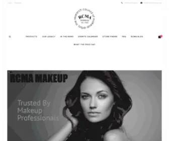 Rcmamakeup.net(RCMA Makeup) Screenshot