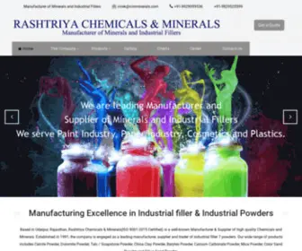 RCmminerals.com(Rashtriya Chemical and Minerals RCM Udaipur) Screenshot