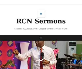 RCnsermons.org(Sermons by Apostle Arome Osayi) Screenshot